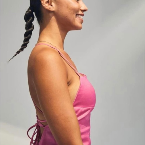 H&M Plus Size Pink Satin Slip Dress! - Picture 3 of 6